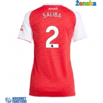 Arsenal William Saliba #2 Domaci Dres za Ženska 2025-26 Kratak Rukav